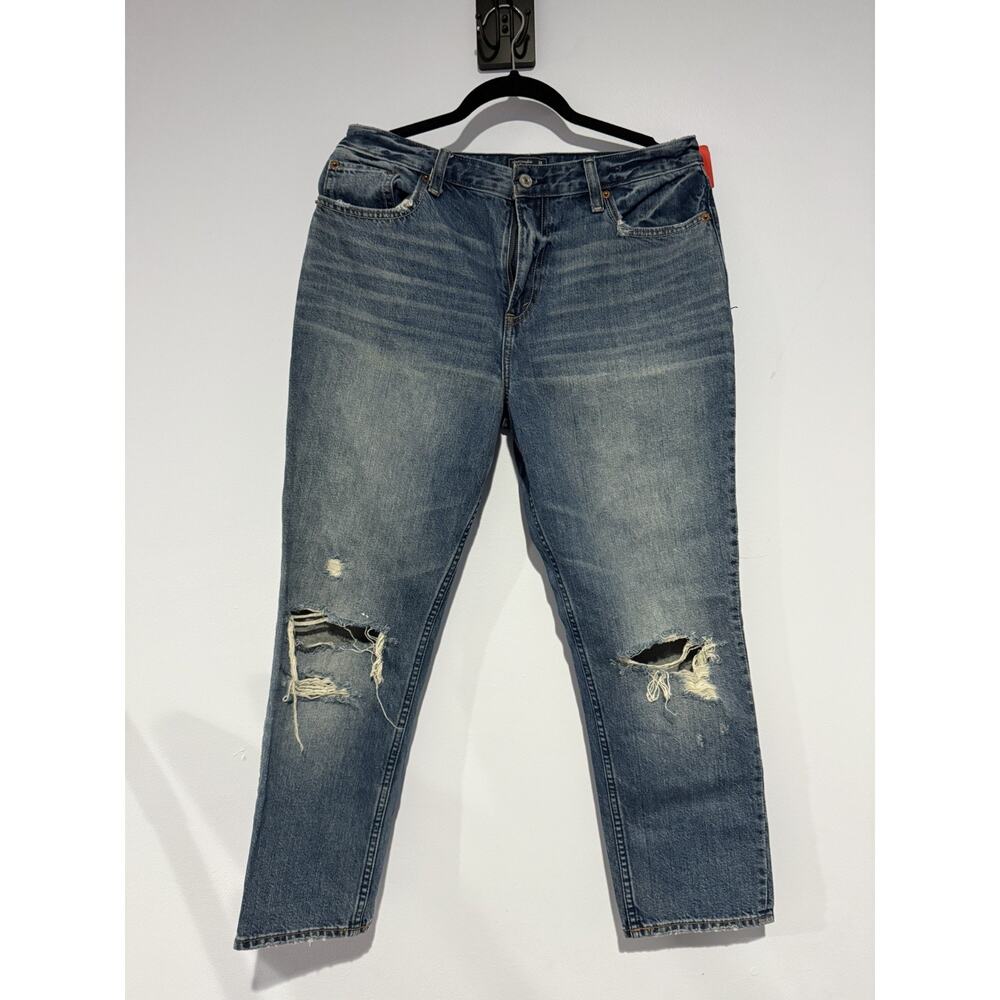 Abercrombie & Fitch Jeans Women’s Size 30 10R Annie Girlfriend Distressed Blue